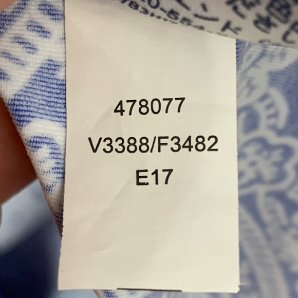 Lands End Swim Dress Paisley Beach Blue UV Protection Women’s Size Medium Petite - Picture 9 of 13